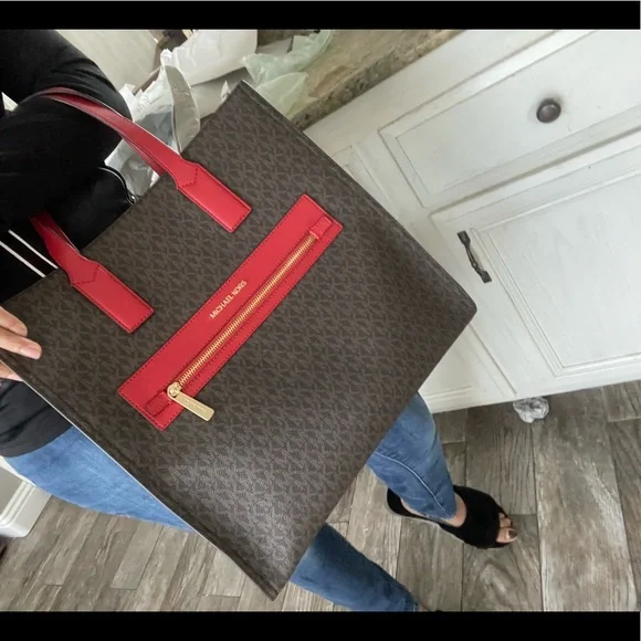 New Mk large tote & long strap ❤️ kenly - Picture 3 of 8